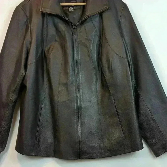 East 5th Brown Genuine Leather Jacket Women's Size 1 Extra - Picture 4 of 15